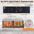 thumbnail image 4 of Adoolla 48QT Commercial Food Warmer, Stainless Steel Electric Buffet Server with 6 x 8Qt Pans, 4 of 7