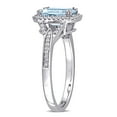 thumbnail image 3 of Everly Women's Aquamarine 14k White Gold Ring, 3 of 8