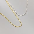 thumbnail image 4 of Collar sencillo y brillante de estilo coreano de plata 925 con cadena desnuda y temperamento para mujer, joyería de cadena única para el cuello, 4 of 5