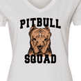 thumbnail image 4 of Inktastic Dog Pitbull Squad Women's V-Neck T-Shirt, 4 of 5