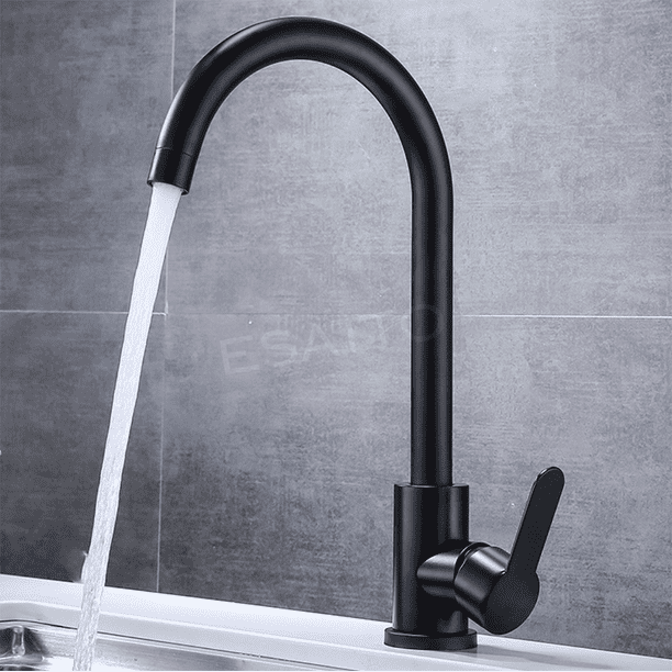 Esatto Llave Para Cocina Tarja Fregadero Negro Mate Gc 028 ESATTO Monomando de cocia Walmart en linea