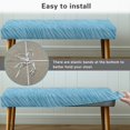 thumbnail image 6 of Chririnla Non Slip Dining Bench Covers for Hotel Dining Room, Polyester Spandex Soft Bench Seat Cover with Dust Resistant, 6 of 9