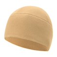 thumbnail image 3 of Winter Fleece Beanie Thicken Comfortable Lightweight Warm Solid Color Breathable Khaki, 3 of 9
