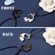 thumbnail image 4 of Collares de gato Yin Yang para mujeres, hombres y niñas, acero inoxidable a juego para parejas Puz, 4 of 5