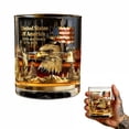 thumbnail image 5 of 250th Anniversary Commemorative Whiskey Glass, America 1776-2026 Patriotic Relief Drinking Cup, Bourbon Scotch Tumbler for Independence Day Gift Decor, 5 of 5