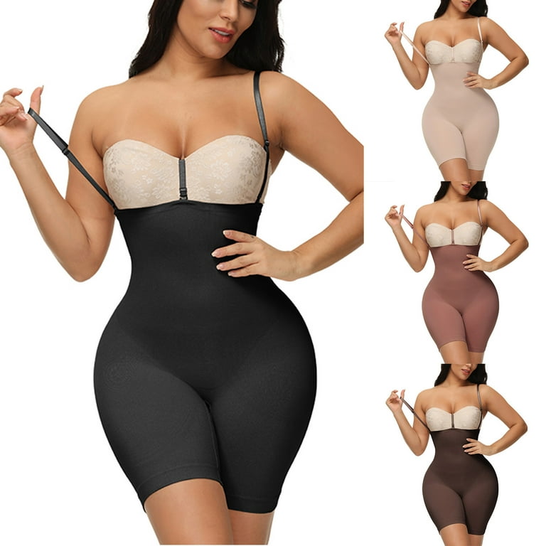 Open Bust Bodysuit Shapewear for Women Tummy Control Butt Lifter Seamless  Body Suits Mid Thigh Body Shaper Shorts 