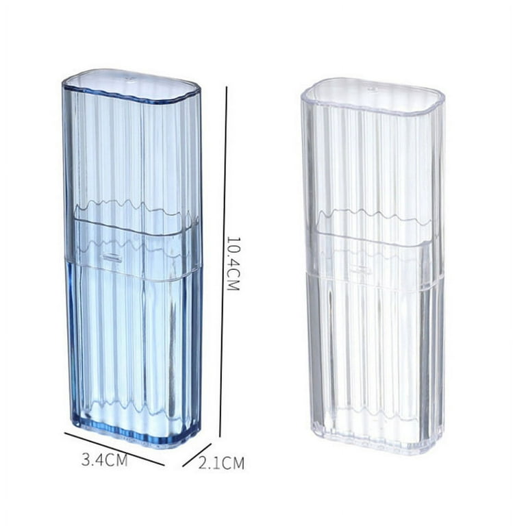 Toothpick Holder Portable Travel Transparent Storage Box Toothpick Cotton  Swab Band-aid Mini Organizer (Clear) : : Home