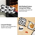 thumbnail image 4 of Black Dog Paws 5 Pcs Kitchen Set Heat Resistant Oven Mitts and Non-Slip Pot Holders with Adjustable Cooking Apron, 4 of 6