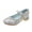 Z01-Silver, variant on Vedolay Girls Princess Single Bling Shoes Kids Baby Bowknot Pearl Sandals Baby Shoes Slip on Shoes Girls(Silver,7)
