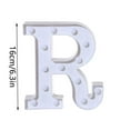 thumbnail image 3 of KIHOUT Home Decor Clearance, Alphabet LED Letter Lights Light Up White Plastic Letters Standing Hanging A-M &, 3 of 4