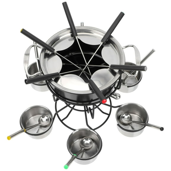 FENGGUIQU Portable Stove Fondue Kit Black 1 Set
