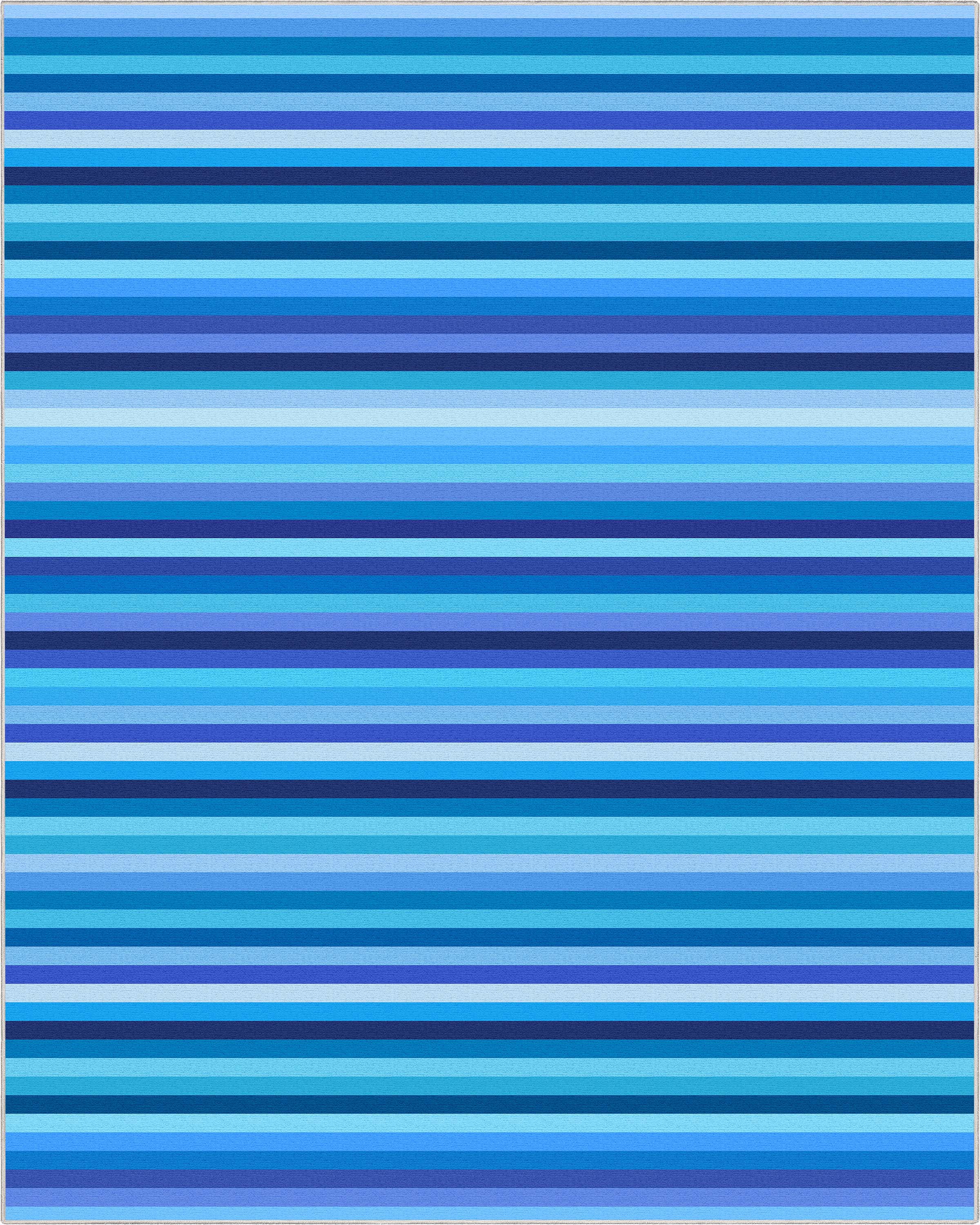Crayola Collection By Well Woven Stripe Blue 7'10" x 9'10" Area Rug