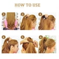thumbnail image 1 of 3 Uds Soporte Para Coleta Para El Cabello Herramientas De Estilismo Con 9 Lazos Para El Cabello Cola De Caballo Ayuda Para El Peinado Moño Para El Cabello ANGGREK Otros, 1 of 6