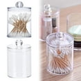 thumbnail image 3 of Cotton Ball and Swab Organizer Holder Container Acrylic Brush H6L3 Makeup G0Z2, 3 of 5