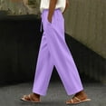 thumbnail image 2 of ZSQDM Women's Casual Pants Women's Casual Pants Purple women casual pants Polyester S, 2 of 7