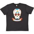 thumbnail image 3 of Inktastic Day of the Dead Skull Youth T-Shirt, 3 of 5