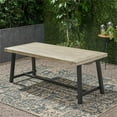 thumbnail image 6 of Afuera Living Outdoor Iron Dining Table in Light Gray and Black, 6 of 10