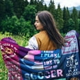 thumbnail image 5 of Soccer Blanket Gifts for Girls Ultra Soft Flannel Soccer Throw Blanket for Soccer Lover Player Team Soccer Gifts Stuff 60"x50", 5 of 6