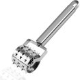 thumbnail image 1 of Hongchun 19cm Tenderizer Tool, Silver Stainless Steel Meat Hammer, Roller Type Meat Tenderizer, Used for Steaks, Pork Chops and Other Cured Meats Note: The data are all manual measurement, please allow error from 1 - 3cm, due to the light and display difference, there will be a certain color difference, depending on the physical object received., 1 of 5