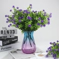 thumbnail image 3 of Artificial Flowers, Fake Artificial Greenery UV Resistant No Fade Faux Plastic Plants for Wedding Bridle Bouquet Indoor Outdoor Home Garden Kitchen Office Table Vase 8PCS, 3 of 8