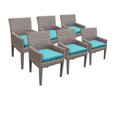 thumbnail image 2 of TK Classics Oasis Patio Dining Arm Chair in Wheat (Set of 6), 2 of 7