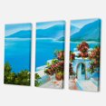 thumbnail image 3 of Designart House Near The Sea Colorful Flowers I Canvas Wall Art, 3 of 3