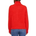 thumbnail image 3 of Vince Camuto Women's Half-Zip Pullover Ribbed Knit Fashion Sweater (Malted, M), 3 of 5