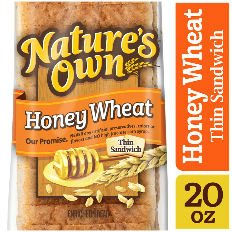 Nature's Own Honey Wheat Thin Sliced, Honey Wheat Sandwich Bread