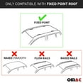 thumbnail image 3 of Cross Bars for Honda CR-V 2012-2016 Roof Rack Luggage Carrier Black 2 Pieces Set, 3 of 12