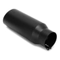 thumbnail image 1 of Tubo de escape de coche Acero inoxidable 80 mm/3,1 pulgadas Entrada 102 mm/4 pulgadas Salida Garganta trasera universal Negro, 1 of 10