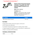 thumbnail image 2 of Engine Coolant Thermostat Housing Assembly - Compatible with 1983 American Motors Concord 4.2L 6-Cylinder, 2 of 2