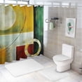 thumbnail image 6 of JEUXUS Shower Curtain for Bathroom Decoration, Unique Design, High Definition Digital Printing, Waterproof and Durable, Easy to Install White, 6 of 6
