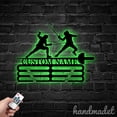 thumbnail image 3 of Handmadetneonsign Fencing Combat Medal Hanger Metal Wall Art Light, Fencing Player Metal Sign Wall Decor, Athlete Metal Decor 46661, 3 of 4