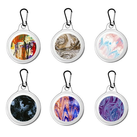 

Wrea Personalized Printing Protective Case Anti-lost Protective Case Compatible for AirTag Bluetooth Tracker Silicone Shell Cover