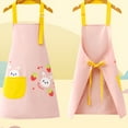 thumbnail image 3 of AUQCO Kids Apron,Polyester Kids Apron and Chef Hat Set,Gardening Apron for Kids,Style 2,L, 3 of 4