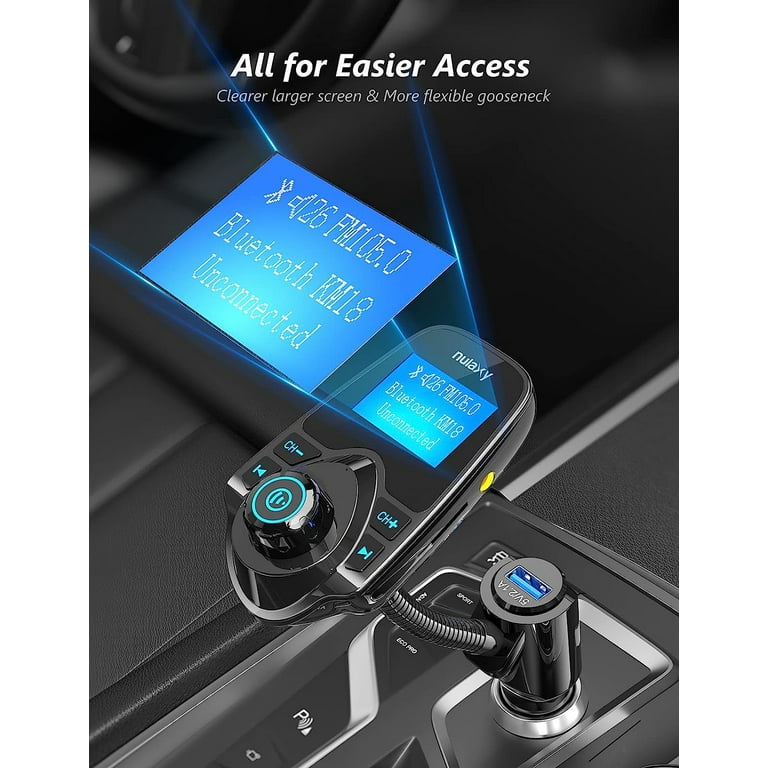 KM18 In-Car Bluetooth FM Transmitter - Nulaxy