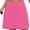 H1-Pink, variant on Chiclily Women's 2-in-1 High Waisted Tennis Skort with Pockets, White Athletic Golf Skirt with Built-in Shorts, Size L