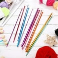 thumbnail image 6 of 23 Pieces Tunisian Crochet Hooks Set 3-10 mm Cable Bamboo Knitting Needle with Bead Carbonized Bamboo Needle Hook, 6 of 6