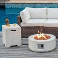 thumbnail image 5 of VENTOPYR 40,000 BTU Outdoor Camping Bonfire 28-inch Round Propane Fire Pit Table Set with Stainless steel, 5 of 8