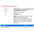 thumbnail image 2 of Head Gasket Set - Compatible with 1997 - 2003 BMW 540i 4.4L V8 1998 1999 2000 2001 2002, 2 of 2