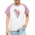 thumbnail image 1 of Blusas y camisas de manga corta con cuello redondo para niños y niñas, blusa de manga corta con estampado de cuello redondo, 1 of 7