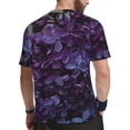 thumbnail image 2 of Wukai Lilac Print Men's Short-Sleeved Mesh T-Shirt,Quick-Dry Short Sleeve Workout T-Shirt-XX-Large, 2 of 8