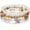 Brown, variant on Stackable Crystal Beaded Bracelets for Women Boho Multi Layer Stretch Bracelets Natural Stone Bead Bracelet with Leaf Charm Jewelry for Women