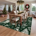 thumbnail image 7 of Yesurprise 9'x12' Christmas Tree and Reindeer Area Rugs - Machine Washable, Non-Slip Rubber Backing, Festive Decor for Living Room, 7 of 7