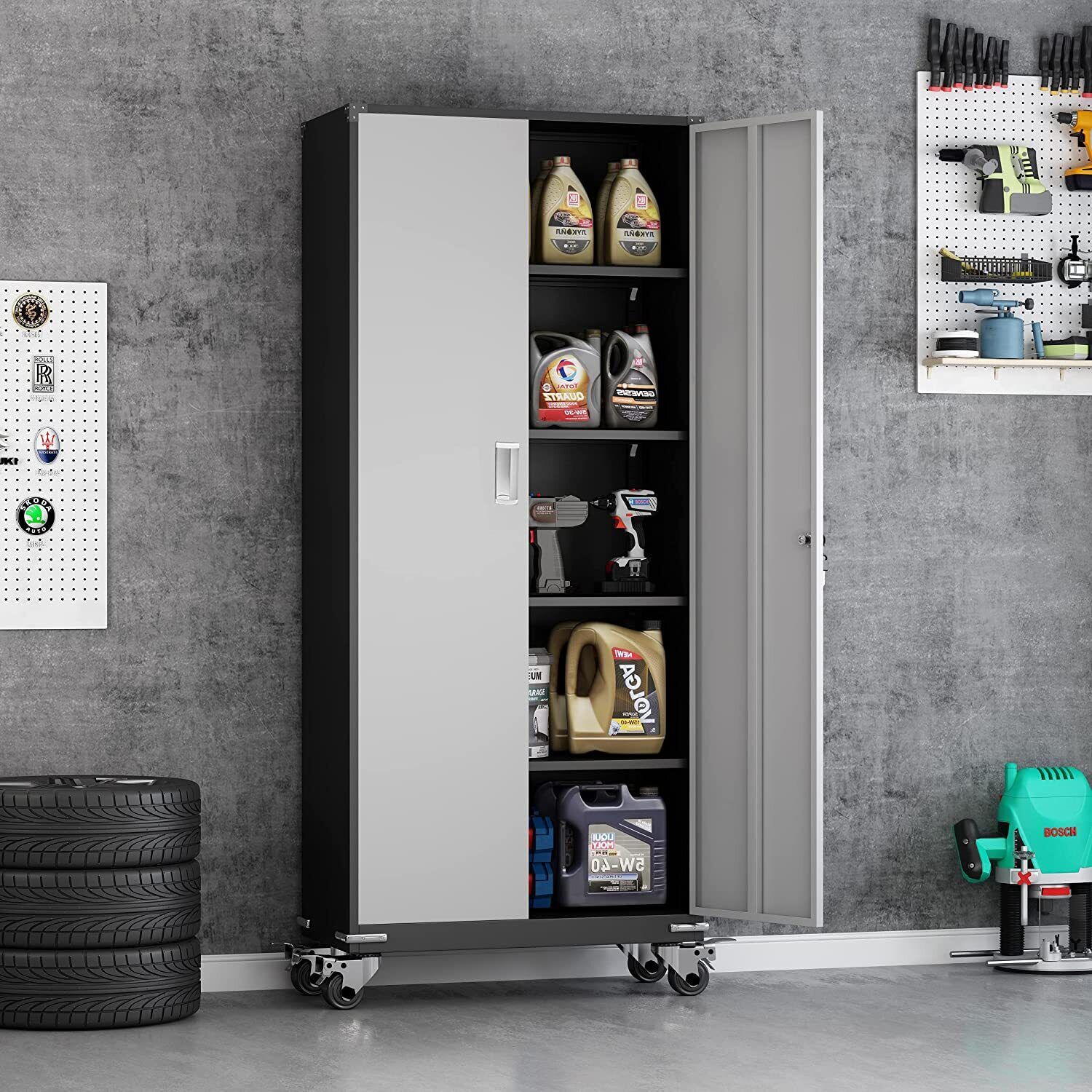 Tall Metal Storage Garage Storage Steel File