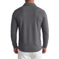 thumbnail image 4 of Hearthz Cotton Polo Shirts for Men Soft Breathable Moisture Wicking Long Sleeve T Shirt Men Plain Collared Mens Golf Polo Gray XL, 4 of 5