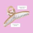 thumbnail image 2 of Gimme Beauty Claw Clip, Fine Loop, Sand, 1 Count, 2 of 5