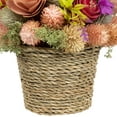 thumbnail image 4 of Northlight Wooden Mixed Floral Artificial Spring Arrangement with Pot - 7", 4 of 6