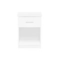thumbnail image 6 of Furinno TIDUR Night Stand, Nightstand with Drawer, Bedside Table, End Table, Side Table with Storage Shelf, Bar Handle Drawer, for Bedroom, Living Room, White, 6 of 6