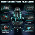 thumbnail image 6 of Vonesse Gaming Chair for Adults Gaming Chairs with Footrest Reclining Computer Chair for Heavy People Big and Tall Ergonomic Gamer Chair with Lumbar Pillow(Teal/Cyan), 6 of 9